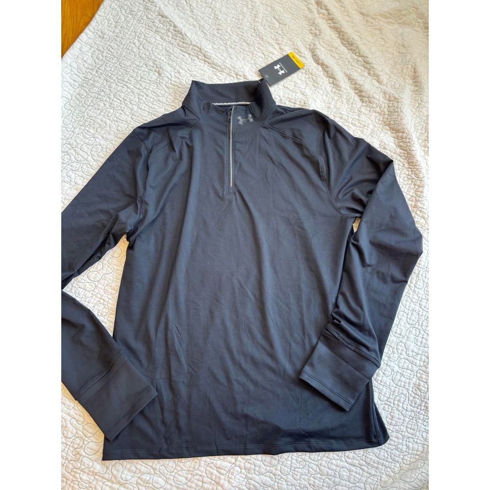 Under Armour‎ Mens UA Launch Pro 1/4 Zip Pullover Black UPF 50 Size Large